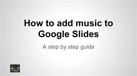 How to Put Music in a Google Slide: A Diverse Exploration